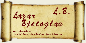 Lazar Bjeloglav vizit kartica
